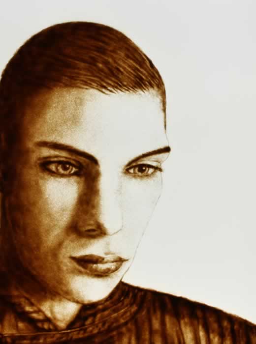 Live sand art David Myriam