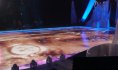 2011 :: Live sand drawing, video on skating rink, Dancing on Ice