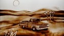 2011 : : Dessin sur sable pour film événementiel, Arabie Saoudite