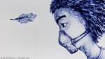 2016 : : Spectacle dessin sur sable (visage homme) : Souffle {JPEG}